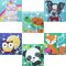 6 Pack 5D Diamond Painting Kits for Kids Beginners, Full Drill Cute Animals Diamond Art Kits, DIY Big Gem Art for Children Ages 6-7-8-9-12, Home Wall Decor 6x6 Inch
